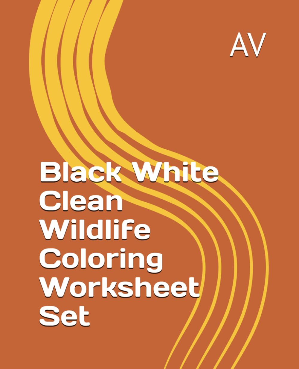 Black White Clean Wildlife Coloring Worksheet Set