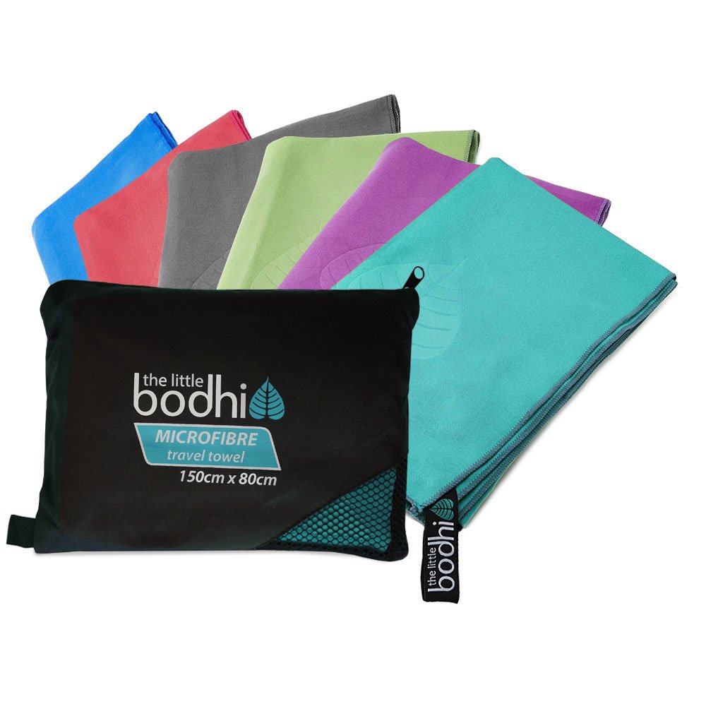 The Little Bodhi Turquoise Microfibre Towel 150Cm X 80Cm