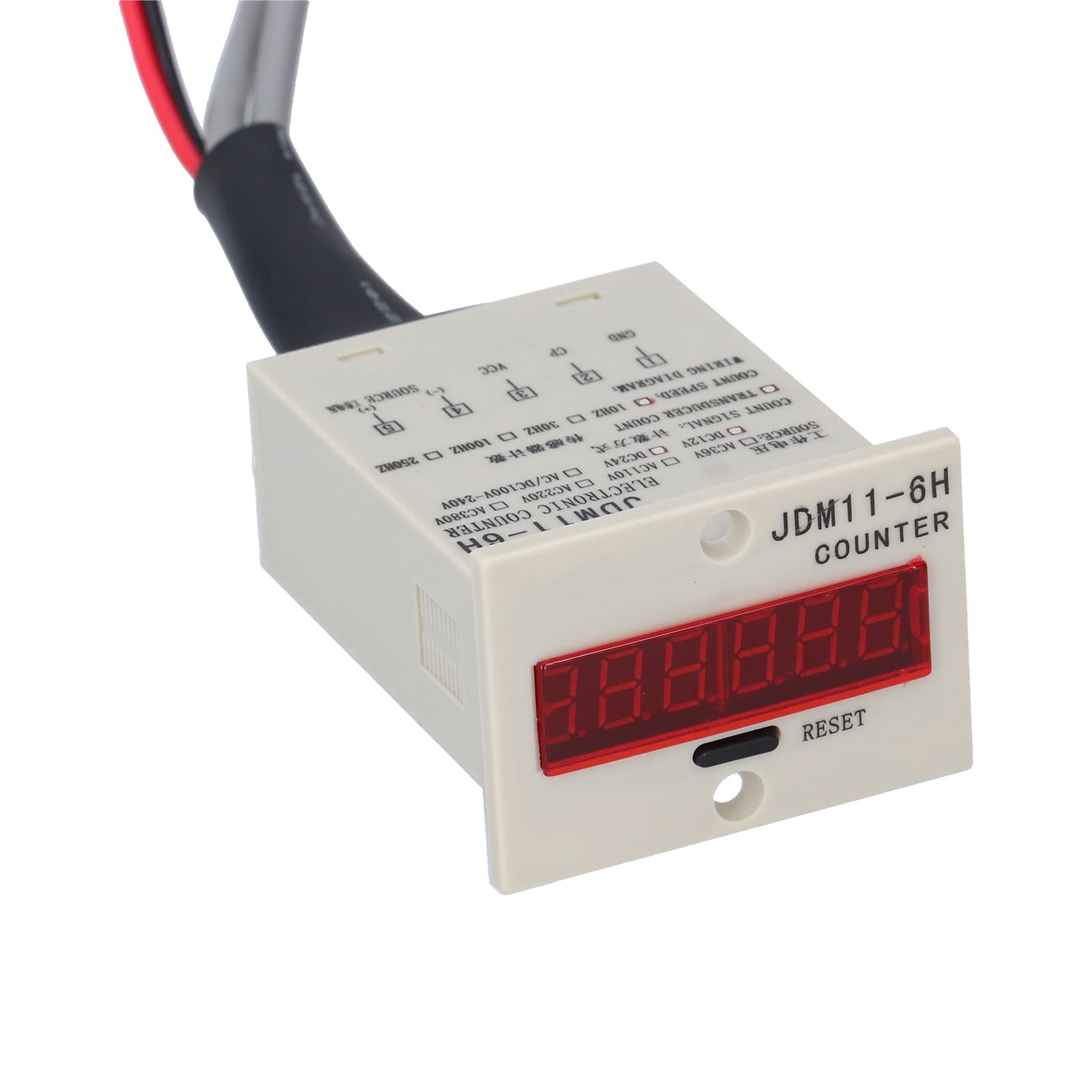 Contatore elettronico BERM, contatore con display digitale, contatore a induzione anti-interferenza con cavo per sistemi di controllo di automazione industriale (AC220V)