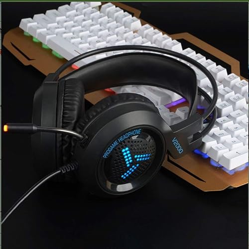 Gugutogo Subwoofer Esports Gaming Headset con Mic : Cuffie con cavo Gugutogo Subwoofer Esports Gaming Headset con Mic : Cuffie con cavo