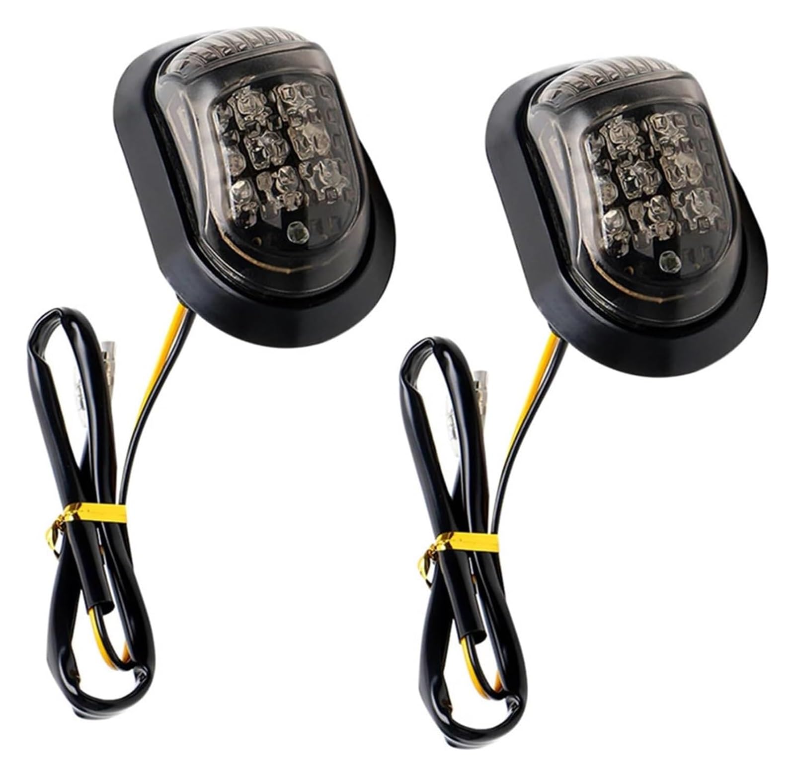 Indicatore Direzione Anteriore 12V Moto Freccia Spia di Direzione Scooter Indicatori Luci Ambra