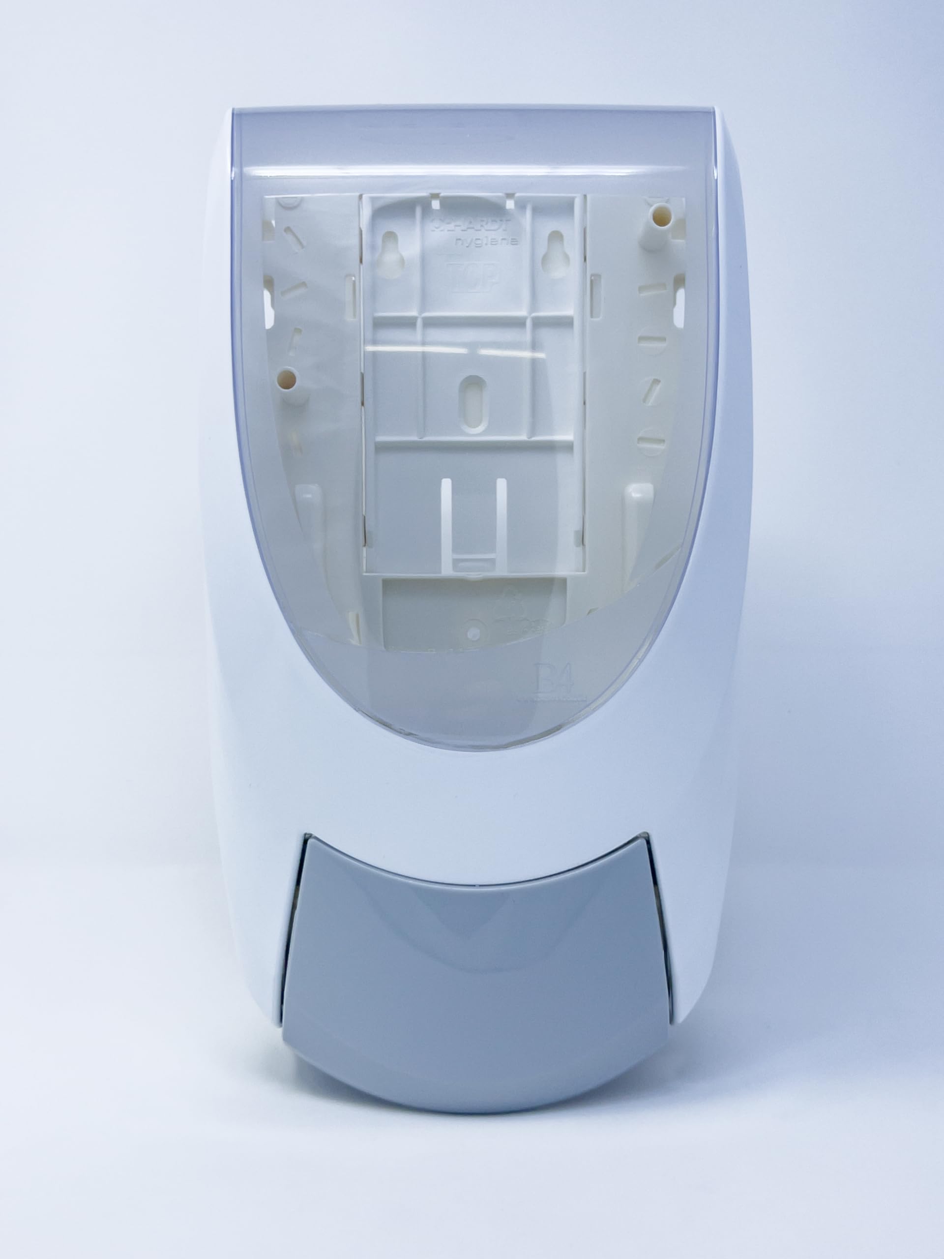 White Manual Soap and Sanitizer Dispenser, 1000 mL