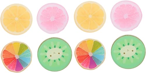 TIDTALEO Locker Decor 8pcs Fruit Soft Magnetic Refrigerator Magnetic Sticker Acrylic Cartoon Fridge Magnet