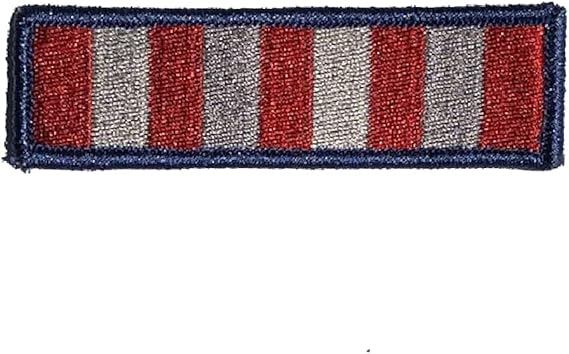 Gadsden and Culpeper Sons of Liberty Stripes Morale - Subdued Silver 1" x 4" Sew-On Rectangular Tactical Patch