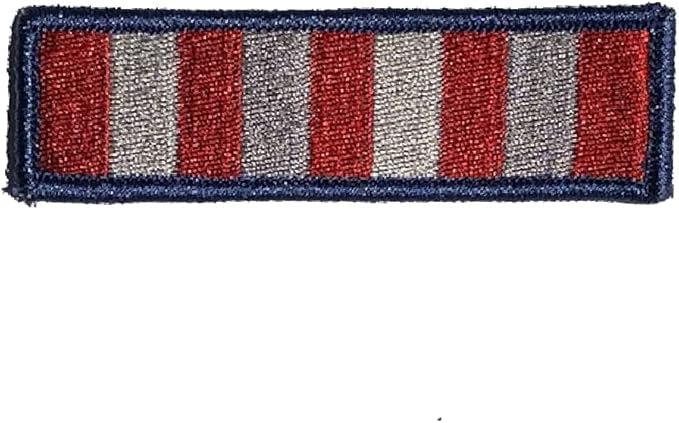 Gadsden and Culpeper Sons of Liberty Stripes Morale - Subdued Silver 1" x 4" Sew-On Rectangular Tactical Patch