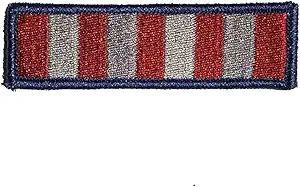 Gadsden and Culpeper Sons of Liberty Stripes Morale - Subdued Silver 1" x 4" Sew-On Rectangular Tactical Patch
