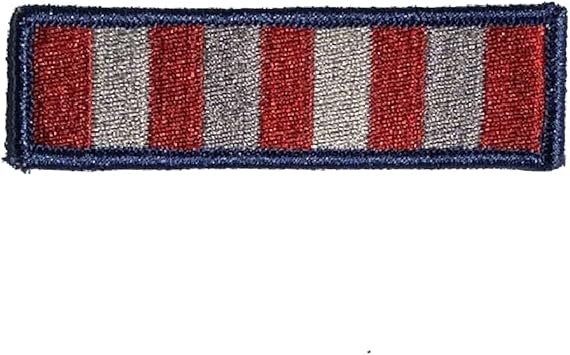 Gadsden and Culpeper Sons of Liberty Stripes Morale - Subdued Silver 1" x 4" Sew-On Rectangular Tactical Patch