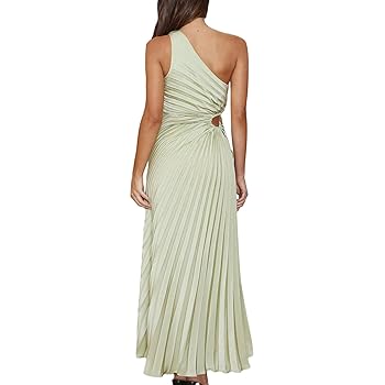 ワンピース VALLAN Sleeveless Drape Pleats Dress Sleeveless Drape Pleats Dress – VALLAN