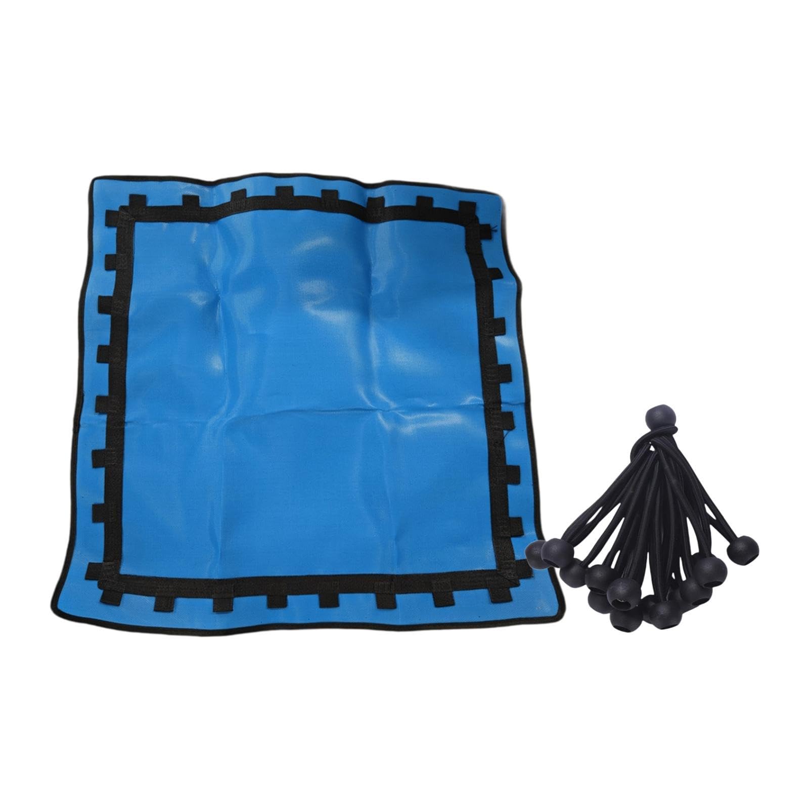 Creations Trampoline Mat Versatile with 36 Ball Bungee Cords for Workout Indoor Sports Blue-image-1