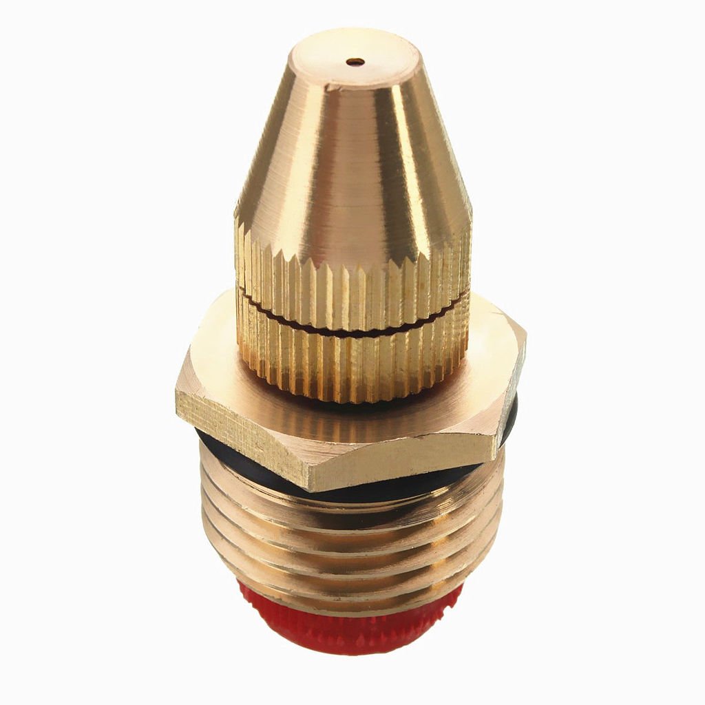 Wode 1/2" Adjustable Water Flow Brass Spray Misting Nozzles Garden Spray Head 14X42mm