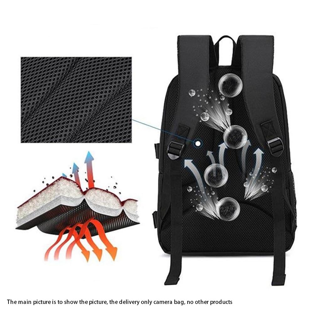 Mochila multifuncional para cámara, impermeable, para senderismo, viajes, color naranja