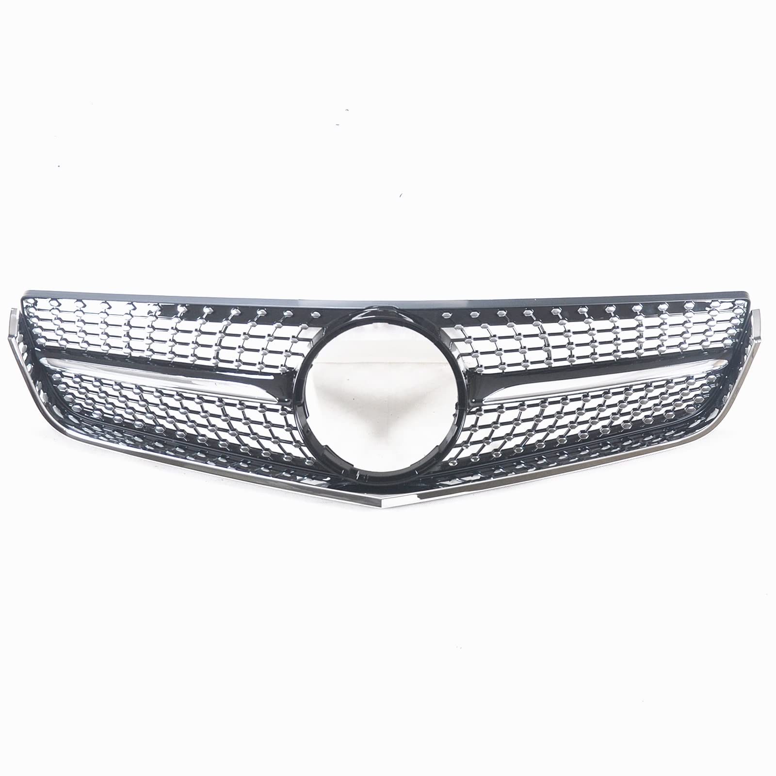 CHEVVY Griglia Anteriore Griglia per Benz Classe E W207 C207 Coupe 2009-2013 E300/E350 Black Diamond Style Car Upper Bumper Hood Mesh Accessori