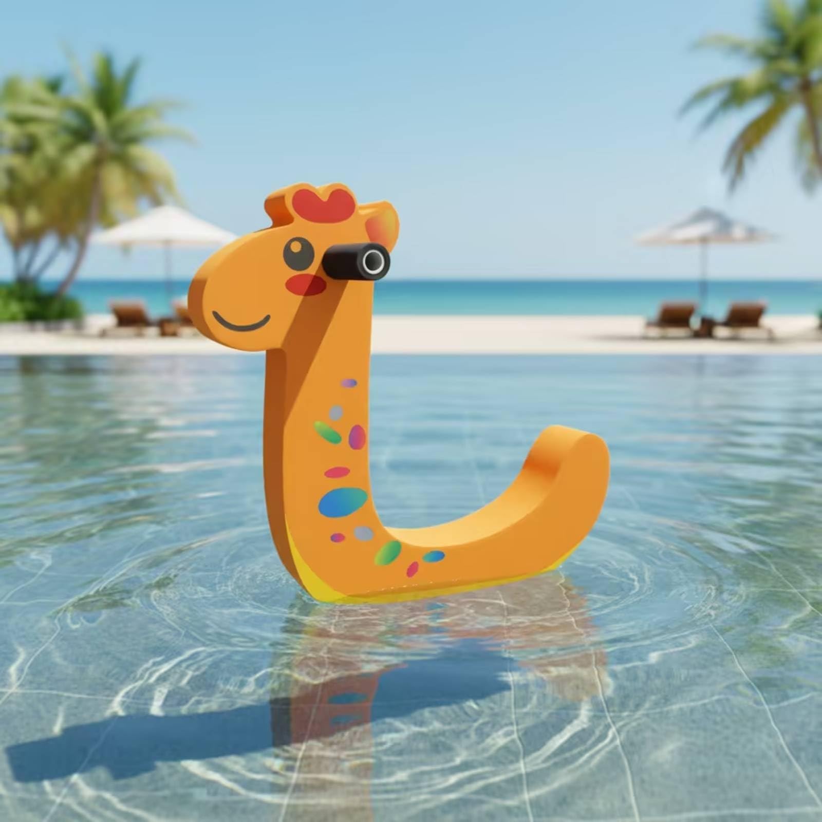 Bouée de Natation Enfant Planche Flotteur Aide Jouet Aquatique avec Poignée de Maintien Corps Courbé Ergonomique en EVA Surface Lisse Décorative pour, Dauphin Vert