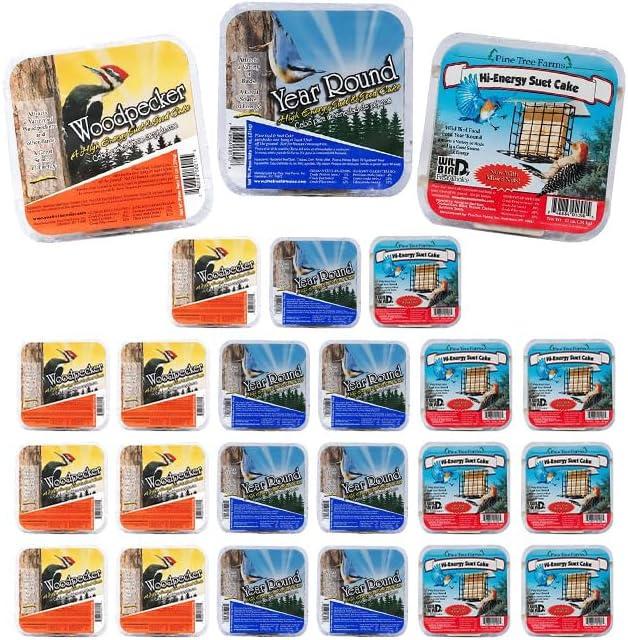 Pine Tree Variety Packs of Suet Cakes, Woodpecker Blend