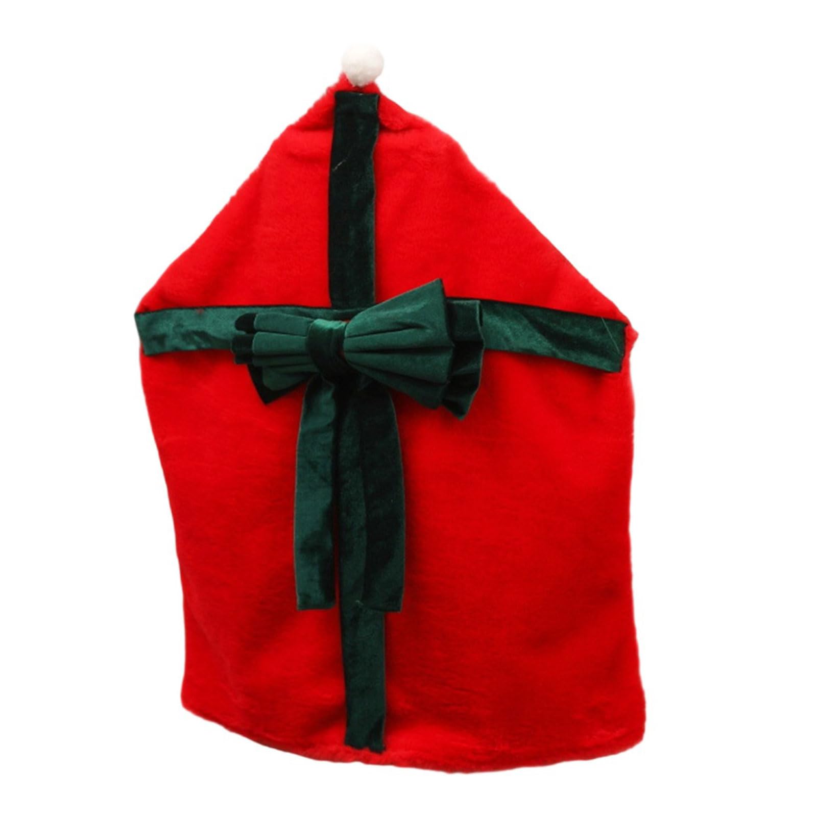 Msioytog Holiday Chair Cover Plush Children Pet and Christmas Decoration Chair Kitchen Dining Slipcover Christmas Decorations