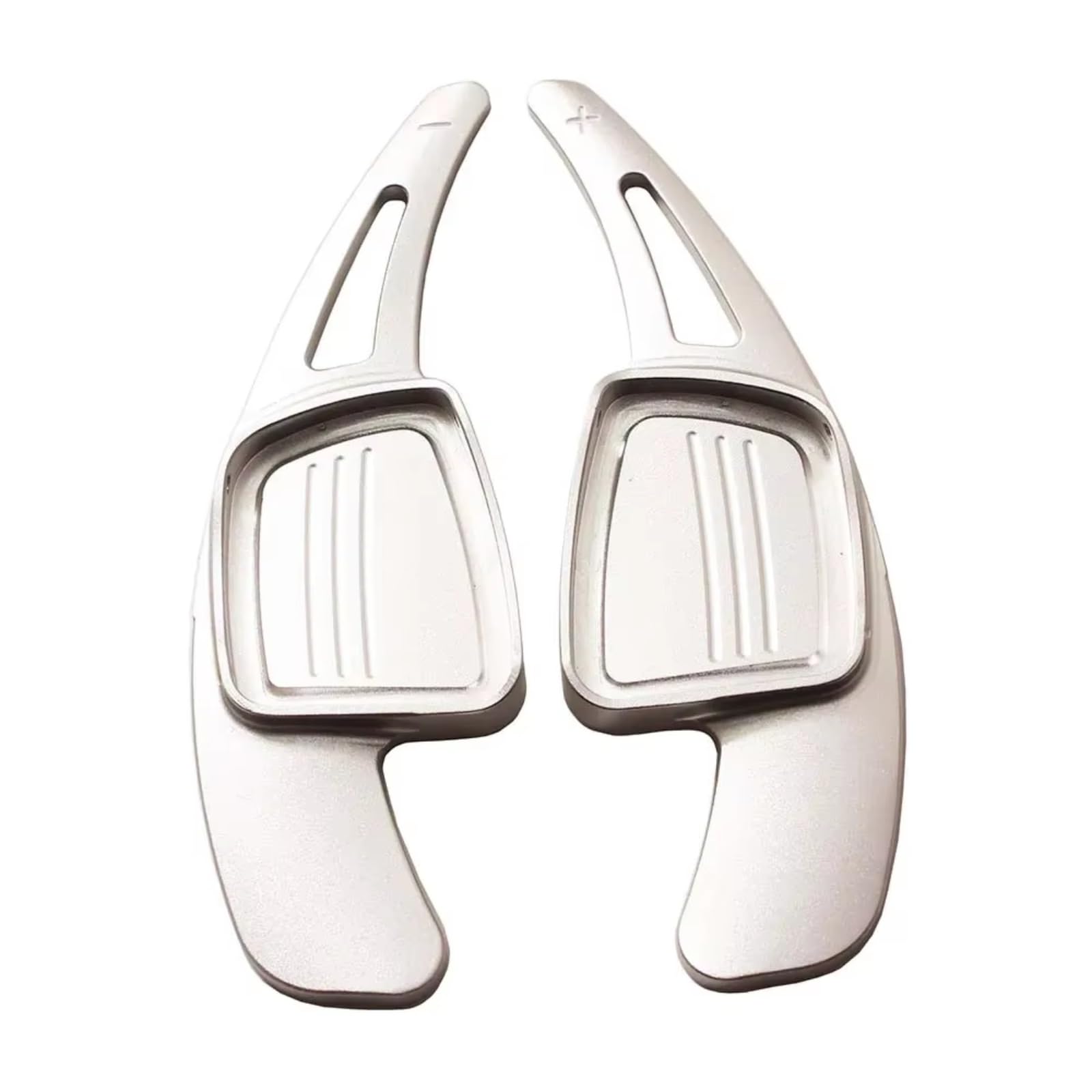 ZTGUIOQ Paddle Shifter Extensions Compatible with Q5 2018-2021 for Q7 2017-2021 for Q8 2019-2021 Steering Wheel Shift Paddle Gear Shifter Paddles Shifters Extension(Silver)