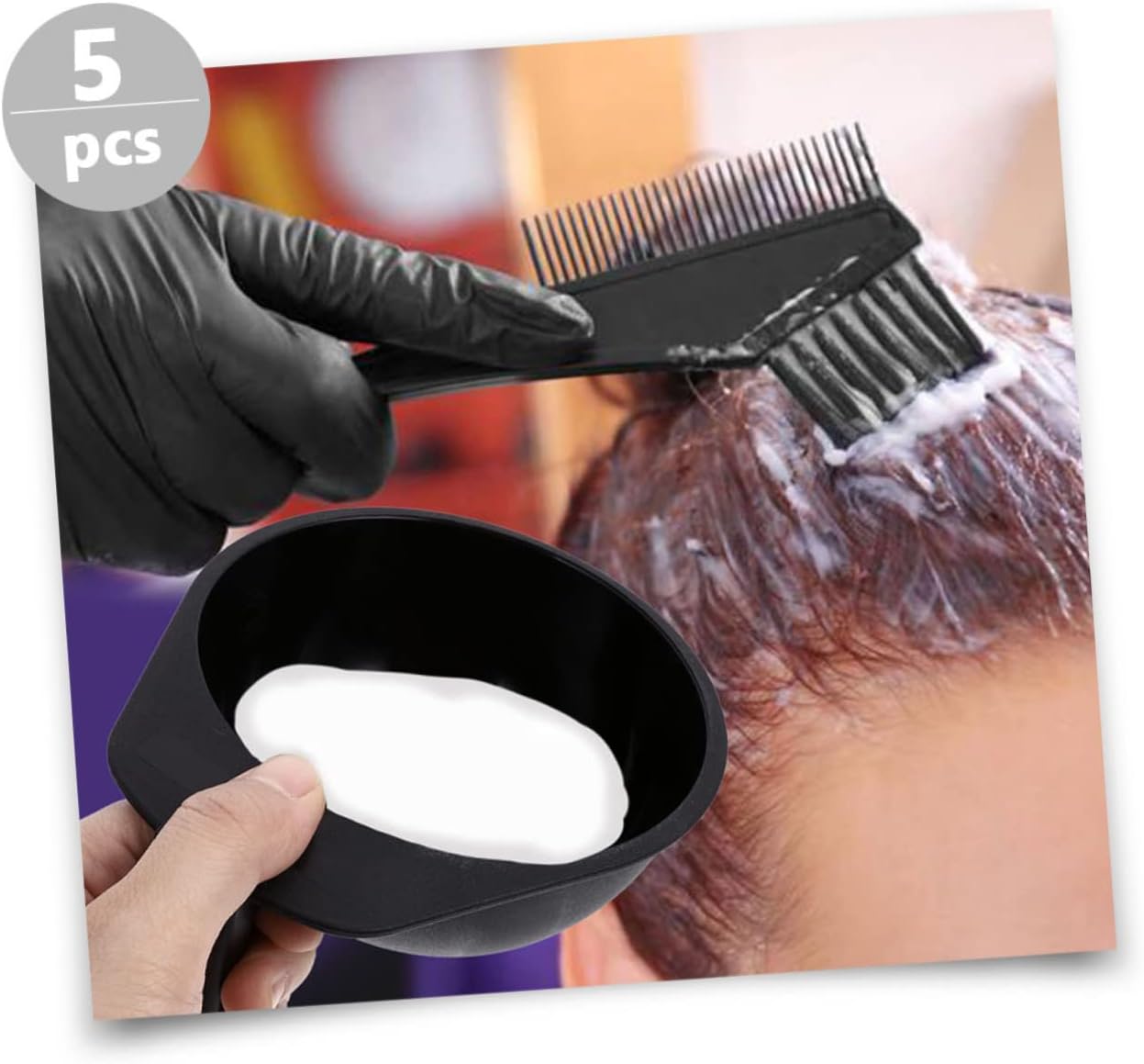 10pcs Hair Dye Mixing Bowls Professional Hair Color Bowls for Salon and Home Use Easy to Clean and Reusable for Mixing Dye and Achieving Desired Shades