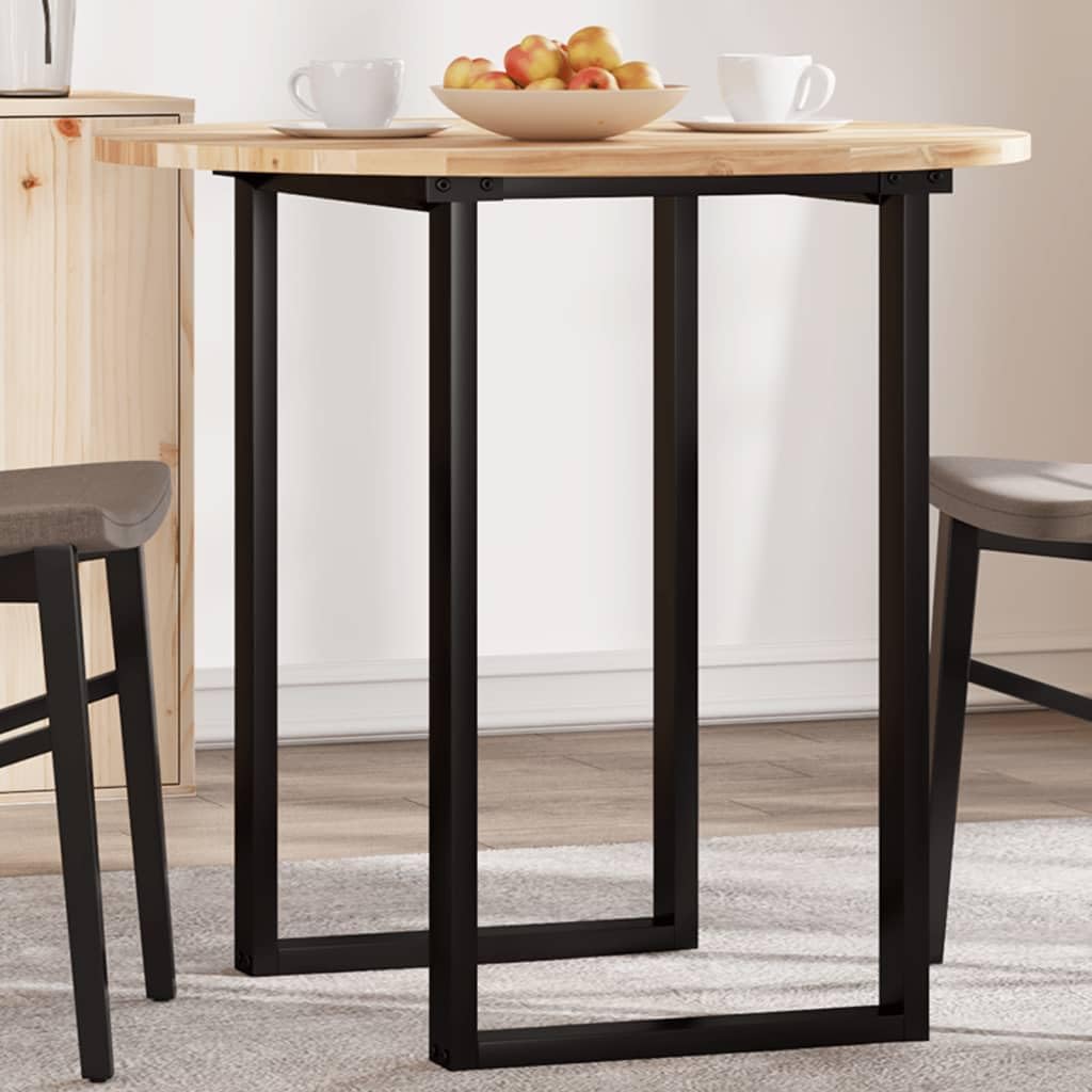Blat stołu, okrągły, Ø 80 x 2 cm, lite drewno akacjowe, surowe drewno na stół jadalny, stół bistro, wytrzymały blat roboczy, trwały mebel do domu i biura