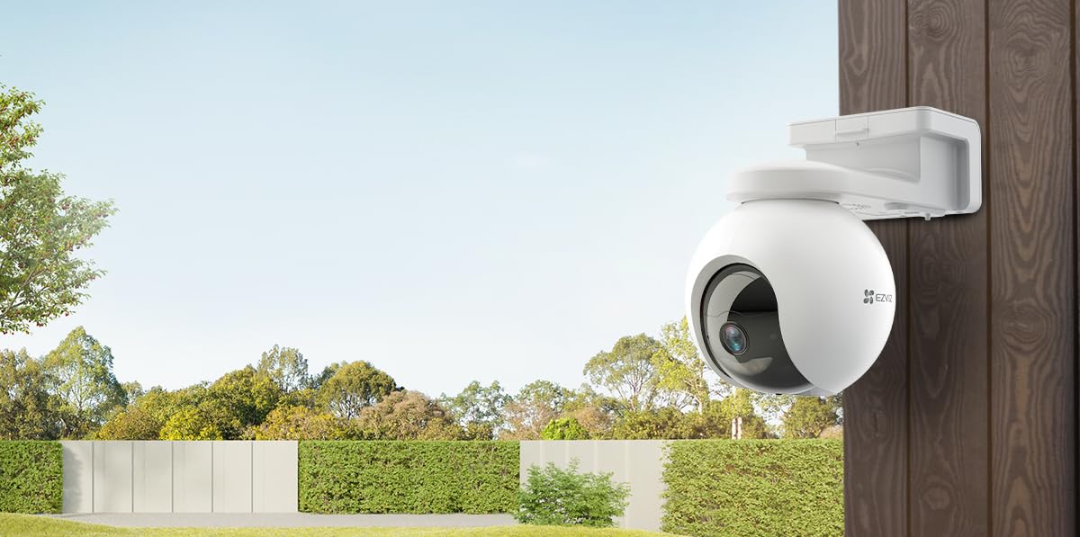 EZVIZ EB8 4G LTE 2K Camera Exterieur sans Fil sur Batterie 10400mAh avec Suivi Auto, Détection de Personne, Vision Nocturne en Couleur, Audio Bidirectionnel, GPS Intégré, ne Prend Pas en Charge Wi-FI