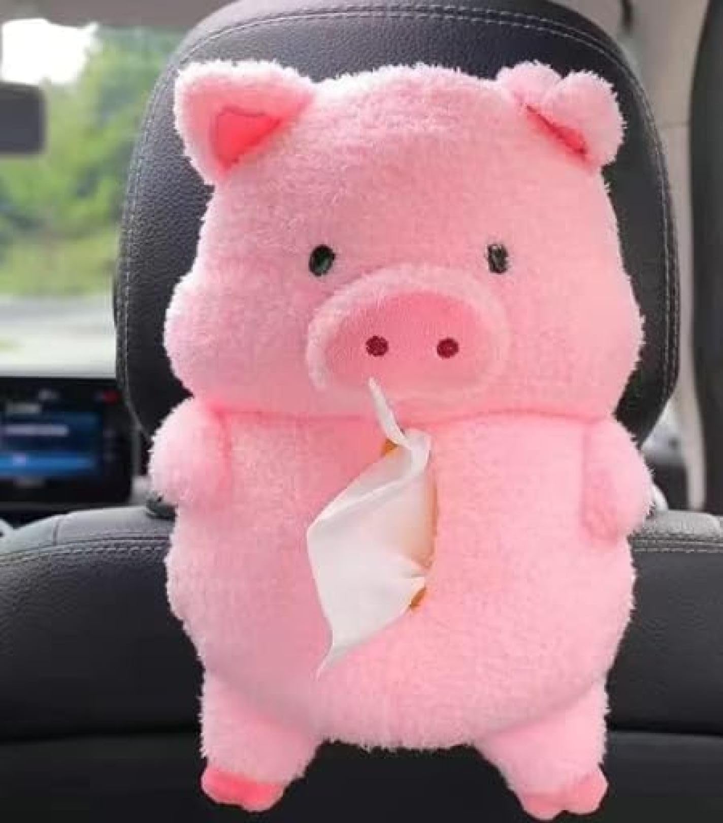 ブタのティッシュ入れ Amazon｜車 ティッシュケース キャラクター ぶた ピンク かわいい