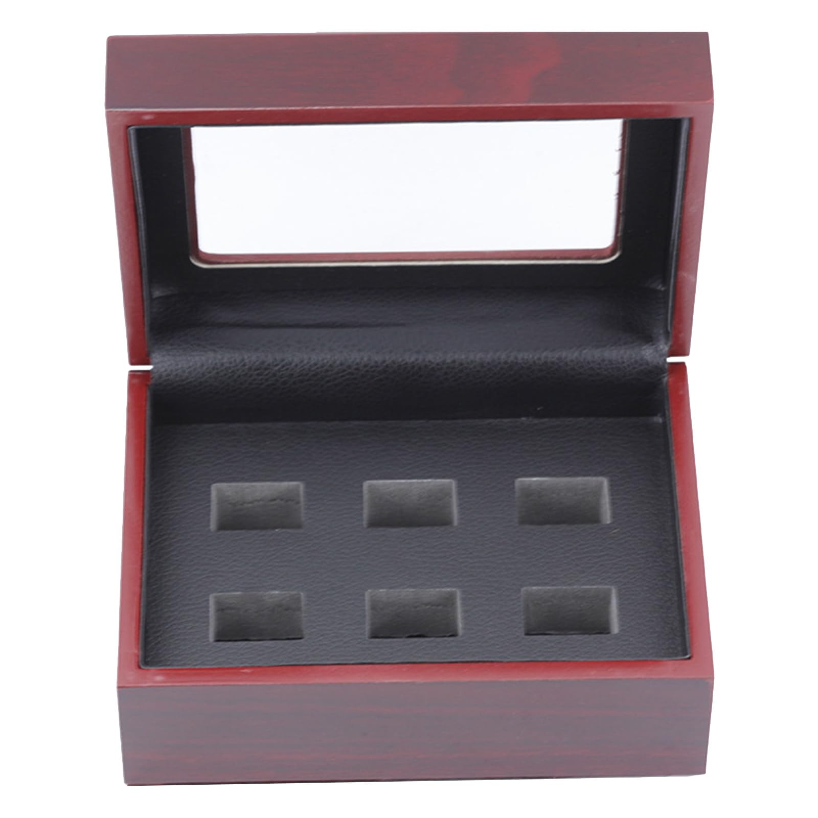 Msioytog Stylish Rings Display Case with Soft Lining Baseball and Softball Championship Rings Storage Container Jewelry Box Sports Case
