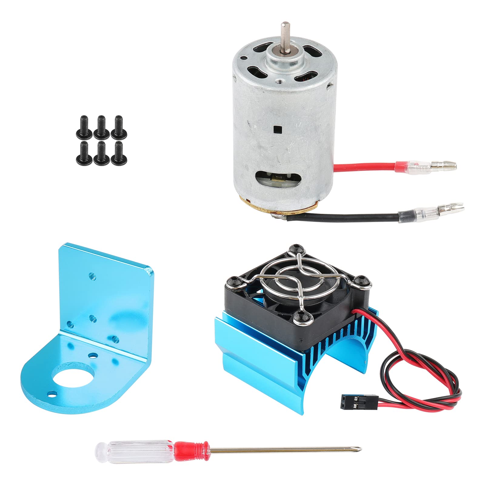 Amazon.co.jp: Rchobbytop 540 モーターとアルミヒートシンク 5V