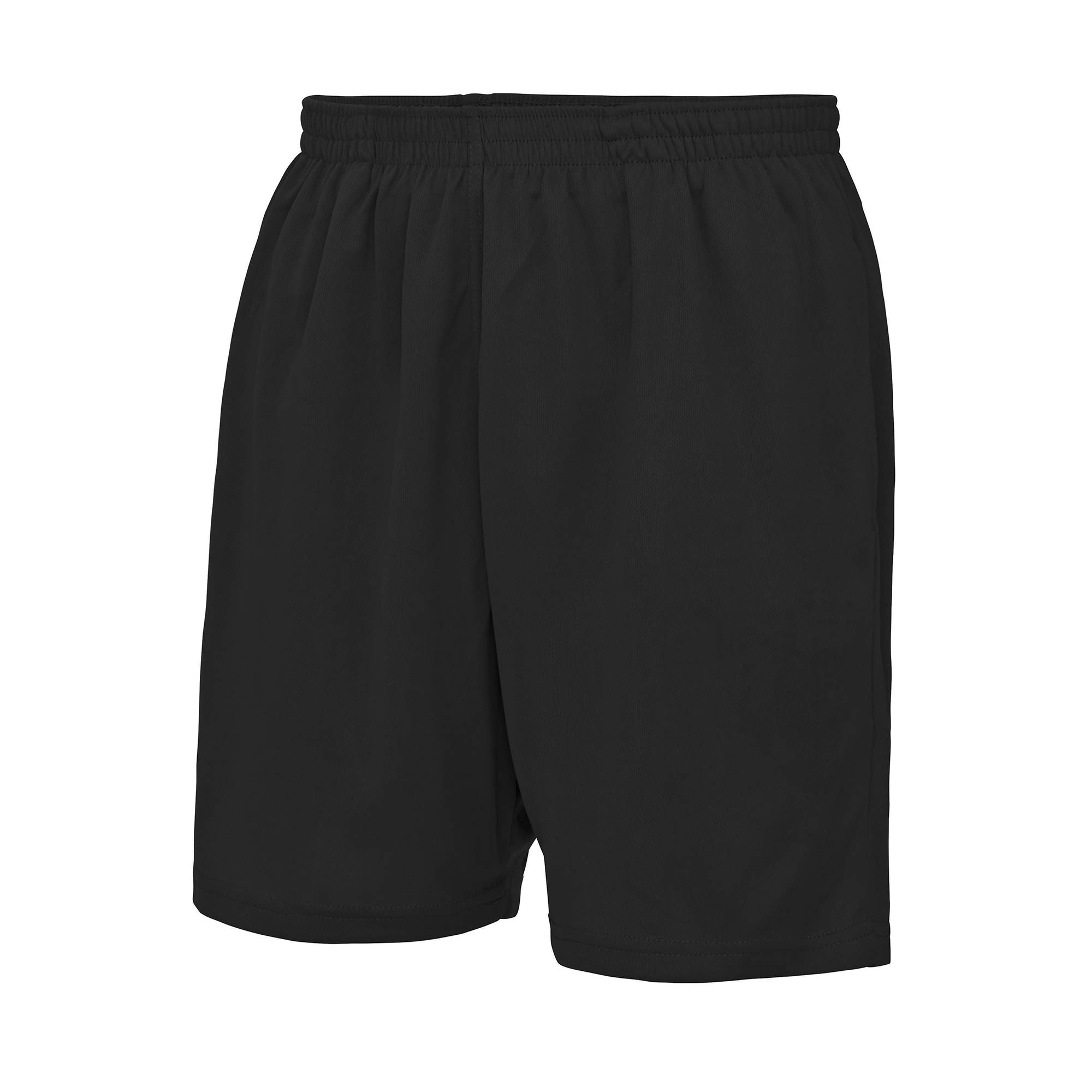 Just Cool Men's Jet Black Sports Shorts (2Xl) (Jet Black)
