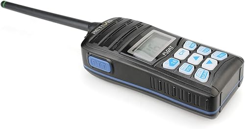 Miniatura 7 de Retevis Radio marina RT55, radios flotantes impermeables de largo alcance, NOAA 16 CH vibración drenaje de agua radios de mano Tri-Watch (paquete de