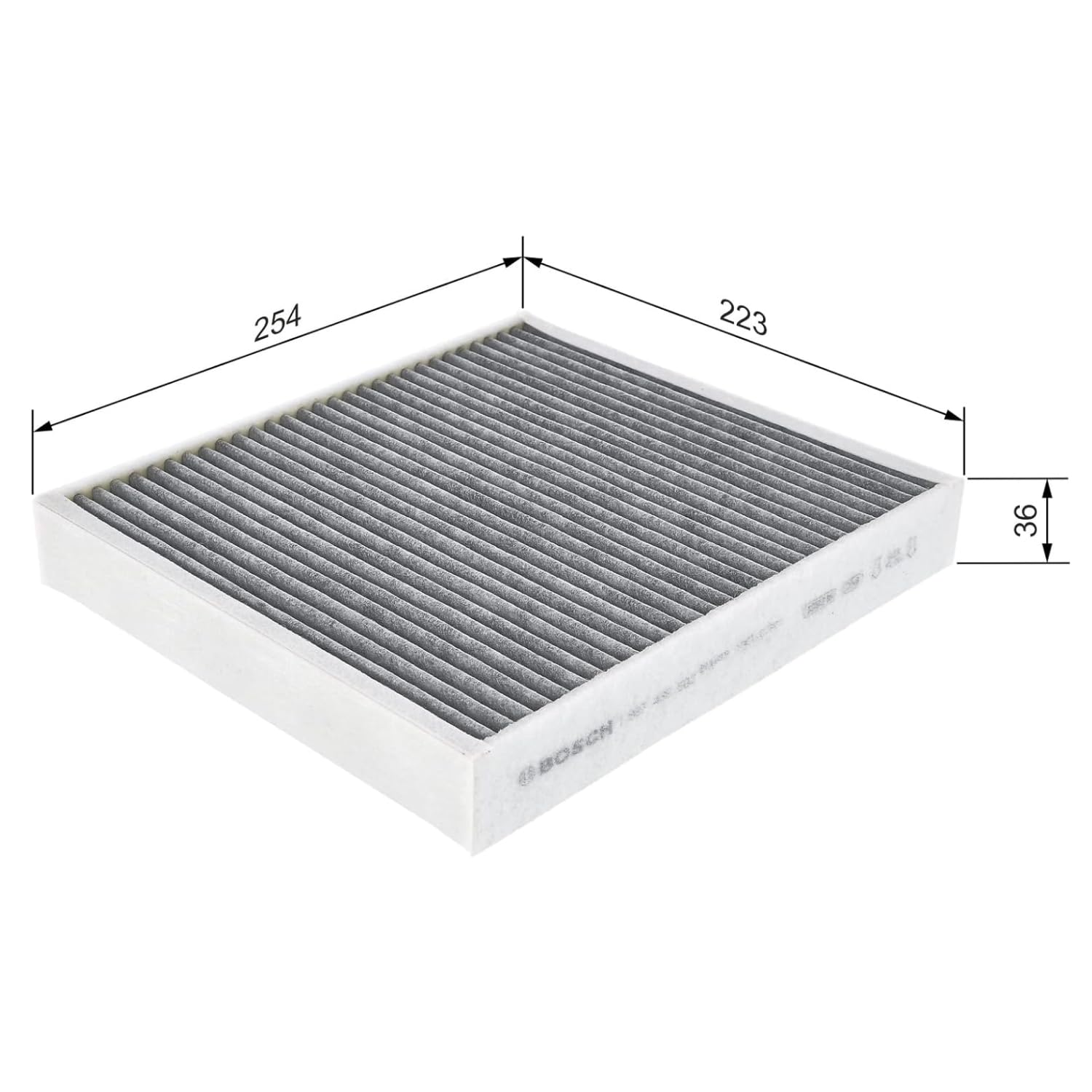 Bosch Filtro Abitacolo ai Carboni Attivi R5502, Filtro di Ricambio - Contro cattivi odori, polline e polvere per un'aria più pulita all'interno del veicolo