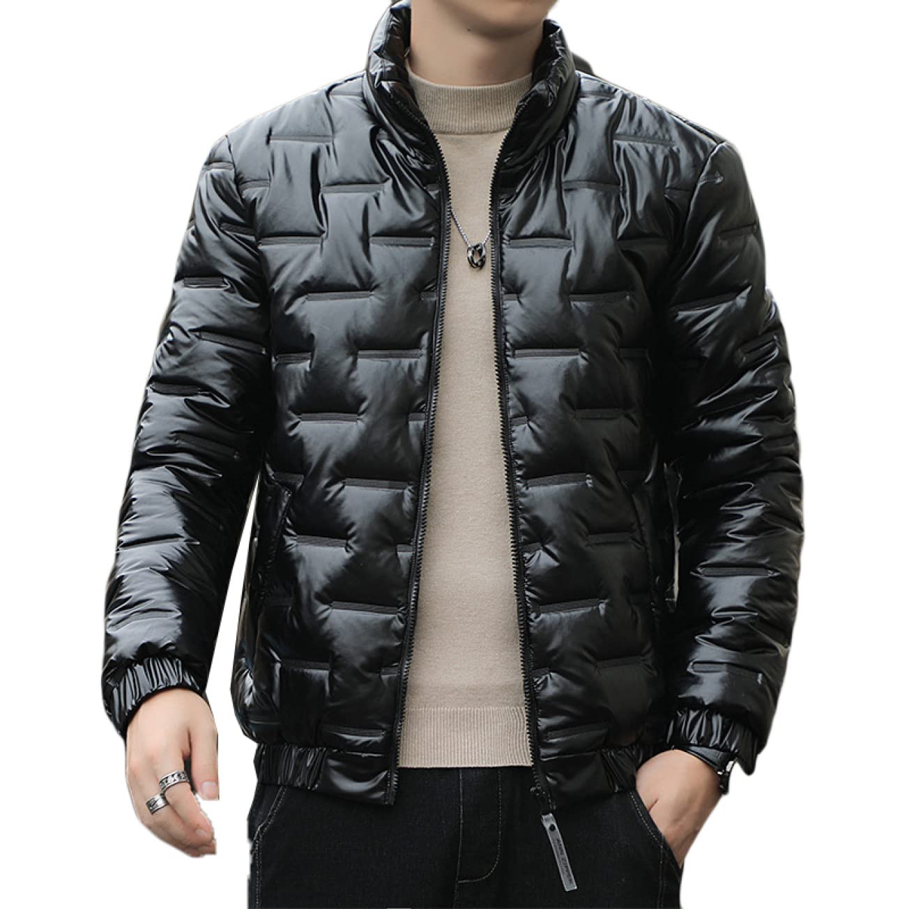 Amazon.co.jp: KZSXX ダウンコート ダウン カラー コート ダウン