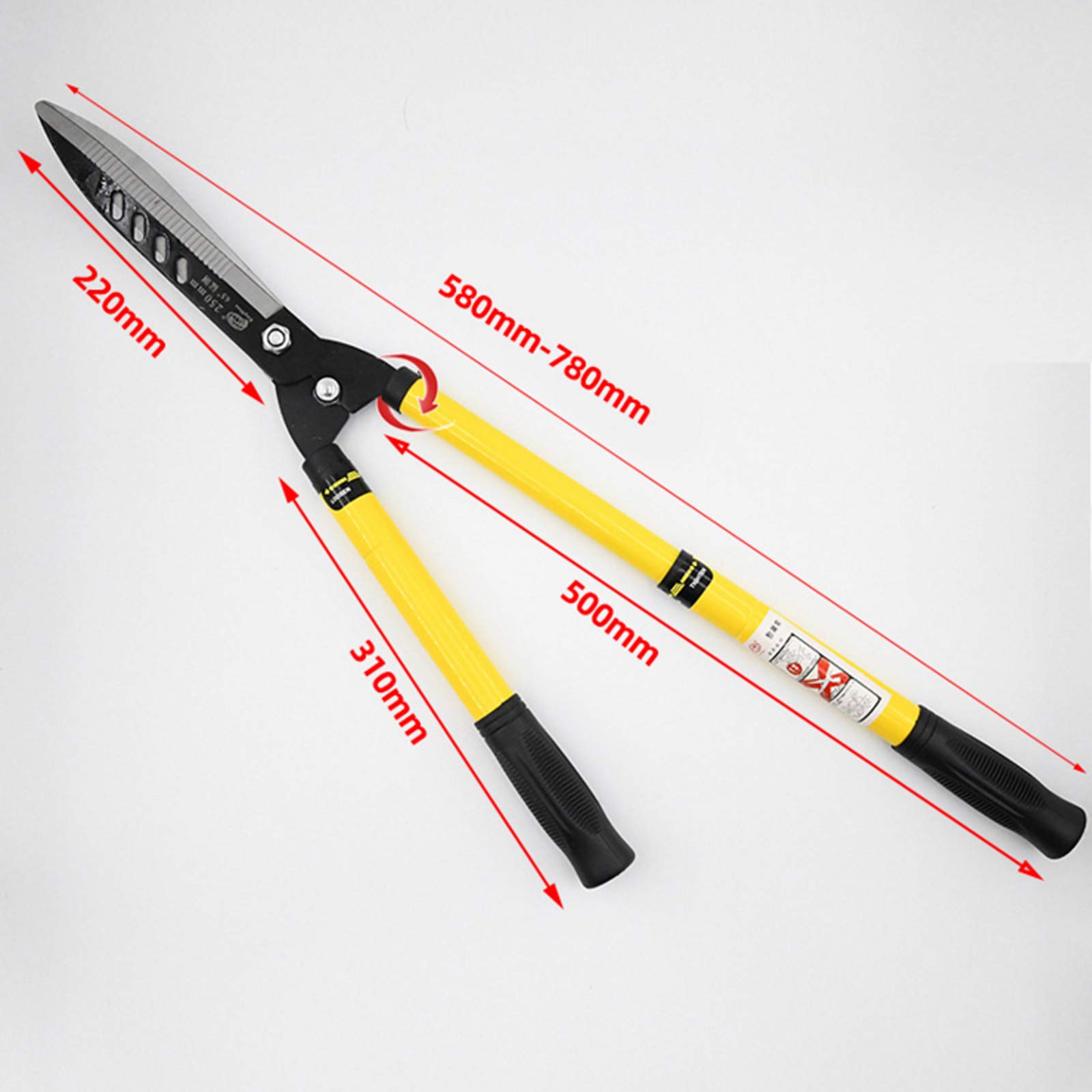Cortasetos Telescópicas Manual, Cizalla para Setos Telescópica, Tijera de poda Jardín Profesional.,Recortador Ligero Cortasetos,Cortar fácilmente setos y arbustos