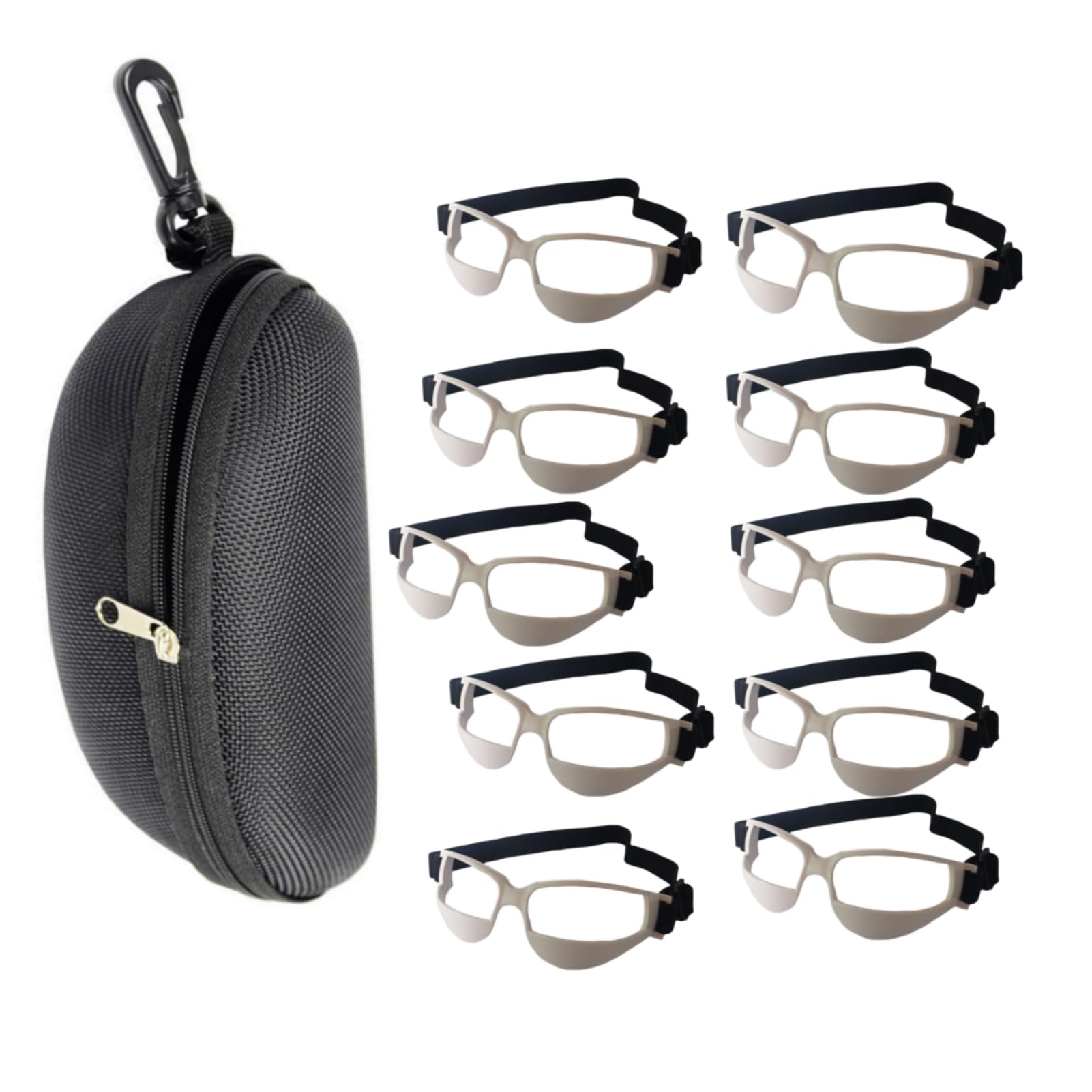 Basketballbrillen, Dribbling-Spezifikationen, professionelle Basketball-Trainingshilfe, verstellbarer elastischer Riemen, Sicherheitsbrille für Kinder, Erwachsene, Jugendliche, Golf, Rugbys, Fußball