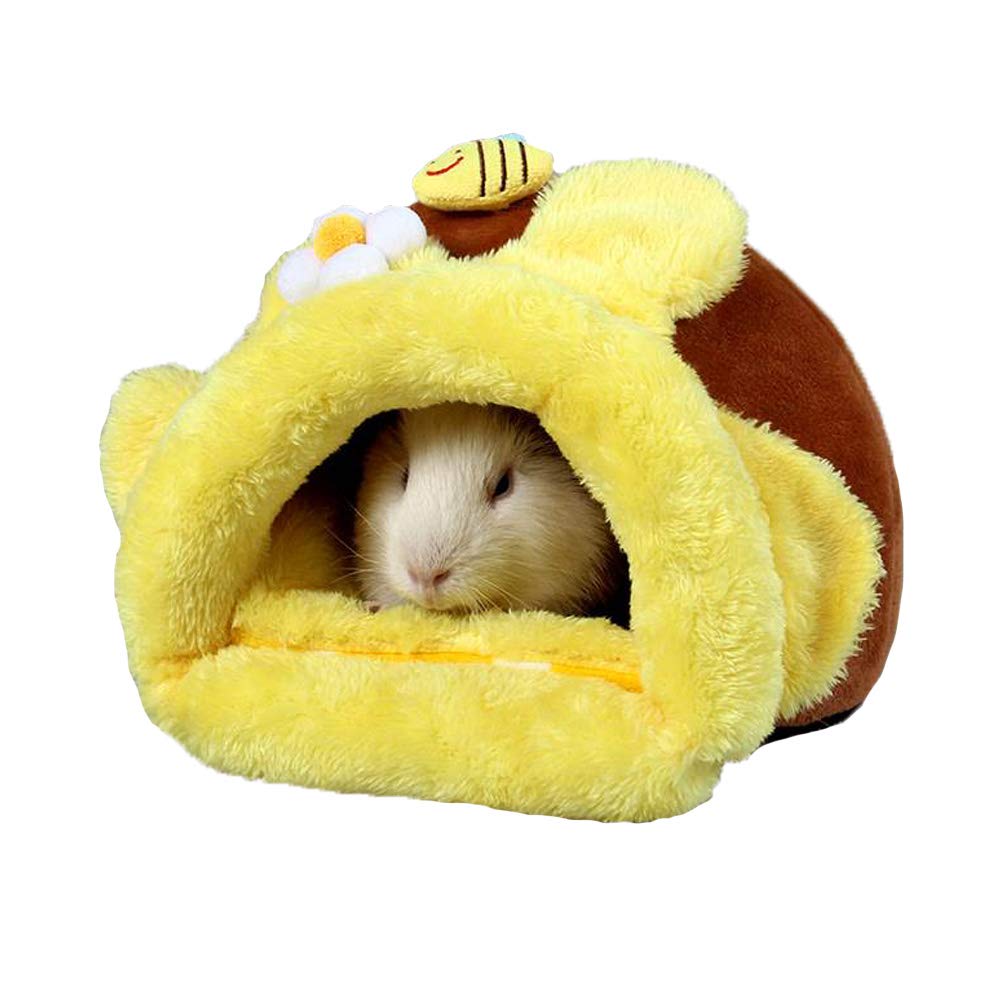 WishLotus Lit Pour Hamster, Mini Maison Douce Et Chaude Pour Hamster - Antidérapant - Pour Petits Animaux De Compagnie - Pour Hamsters Nains, Mini Hérissons Et Petits Animaux De Compagnie (gris