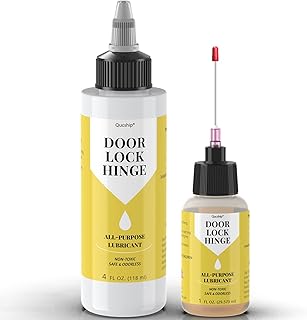 Door Hinge Lubricant kit | 4 oz + 1 oz Needle Combo, Upgraded Squeaky Door Hinge Lubricant, Long-Lasting Lock Lubricant for Door, Hinge, Lock, Tools, Bicycles - by Qucship