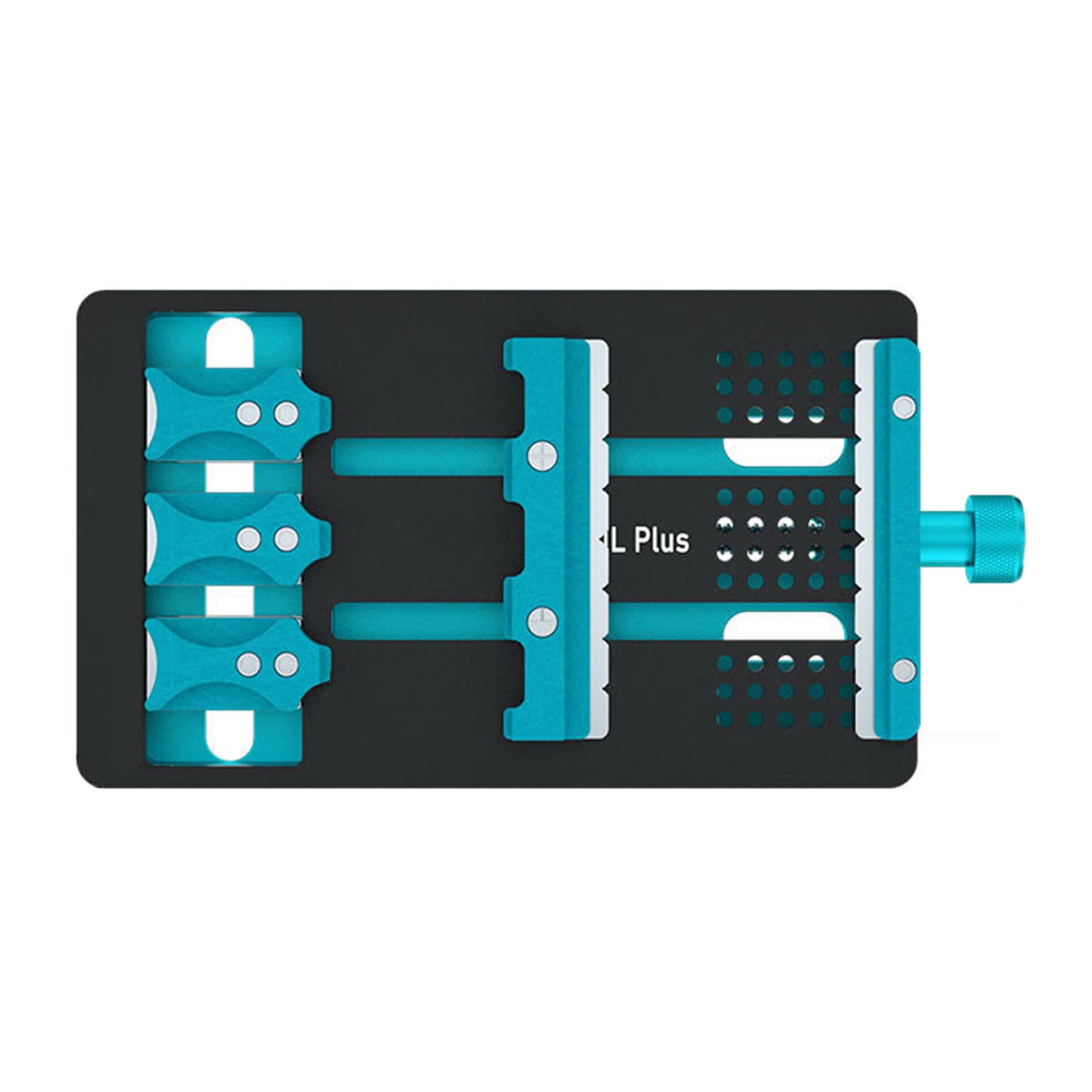 Netbiio Universal Pcb Holder Fixture Cell Phone Motherboard Ic Chip Soldering Double Slot Fixture Pcb Holder Clamp