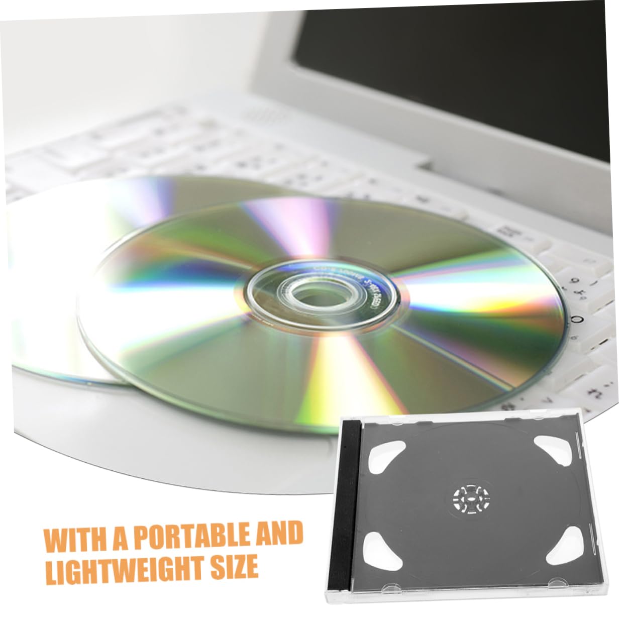 KOMBIUDA 8pezzi Custodia Trasparente Per Cd Supporto Per Dvd Scatola Riutilizzabile Per Cd e Dvd Organizer Leggero e Compatto Per Dischi Protezione Da Graffi e Urti