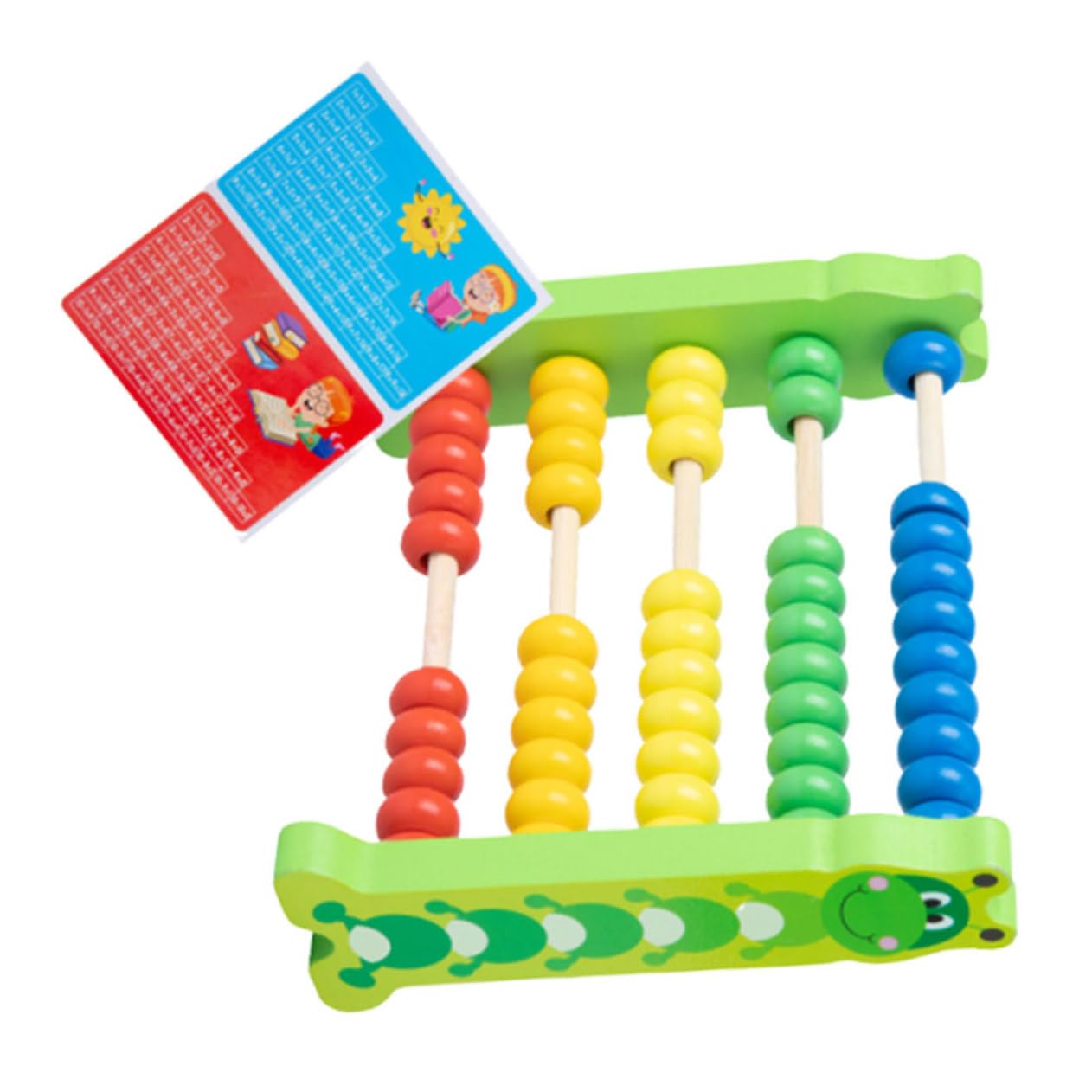 KICHOUSE 1Pc Colorful Row Wooden Abacus Educational Tool for Preschool Learning Creative Calculating for Lightweight Math Fidget for Early Education Students and Teachers