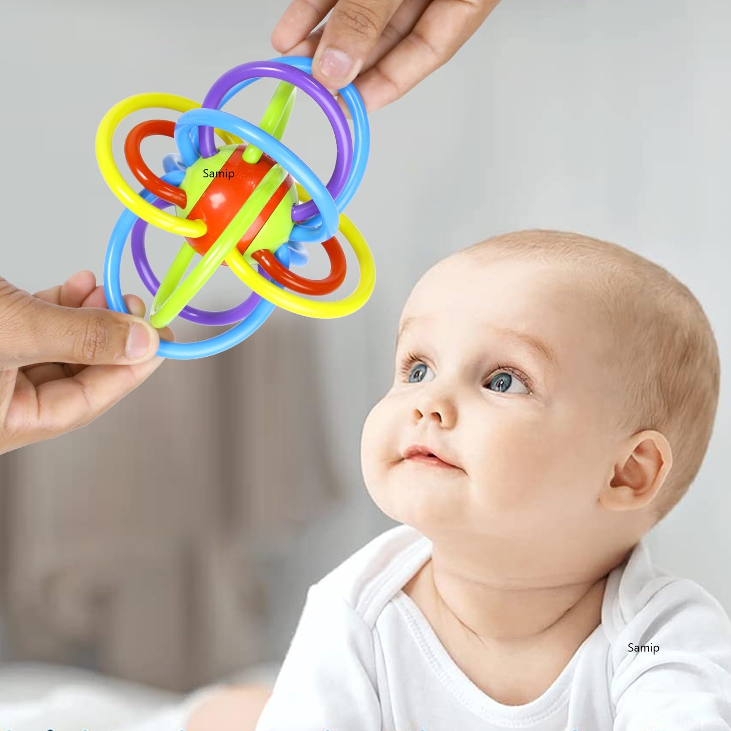 Buy Samip Sensory Teething Ring Toys Loops Silicone Rings Loop Teether