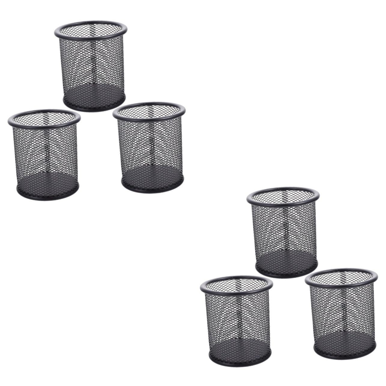 MAGICLULU 6 Piezas Titular De La Pluma Portalápices Rosa Soporte Para Brochas De Maquillaje Pluma Cuadrada Porta Marcador Porta Brochas De Maquillaje Malla Abdominales