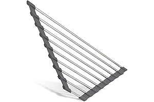 Quality Roll-Up Corner Sink Drying Rack for Compact Kitchen Spaces