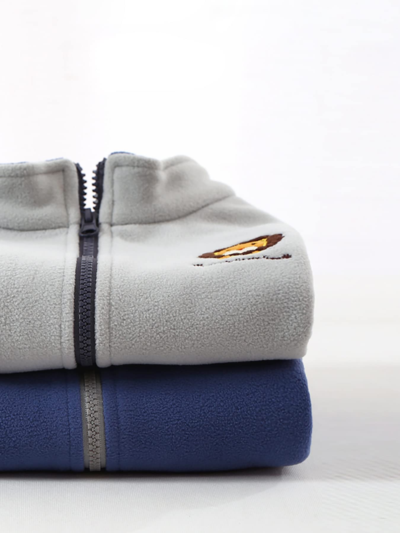 Bambini Gilet in Pile Polare Ragazzi Ragazze Colletto in Piedi Senza Maniche Giacca Autunno Invernale Cerniera Modello di Cartone Animato Capispalla Panciotto con Tasche