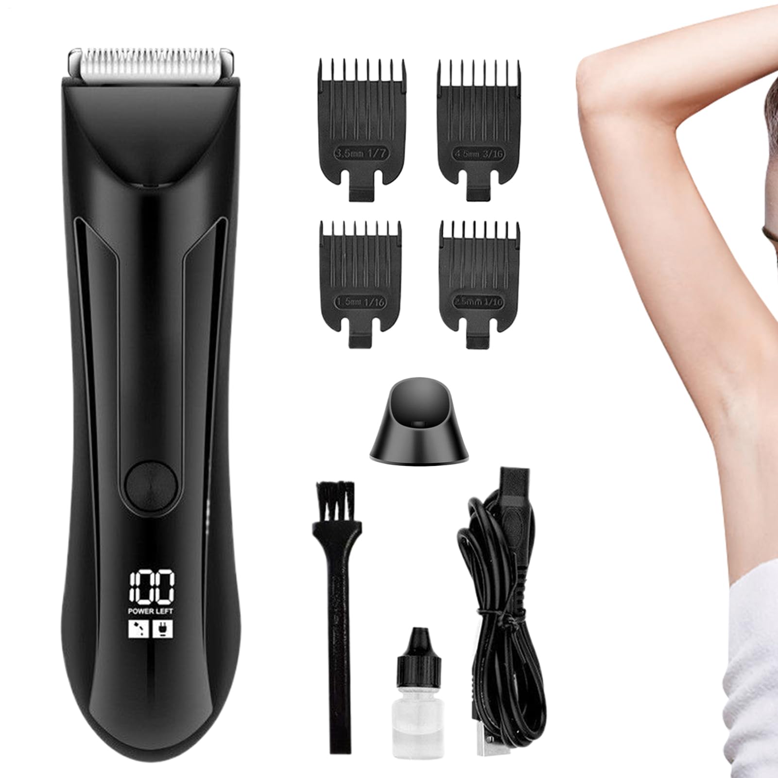 Aparador De Barba Para Homem Barbear e Aparar Rosto Nariz | Barbeador Elétrico Aparador