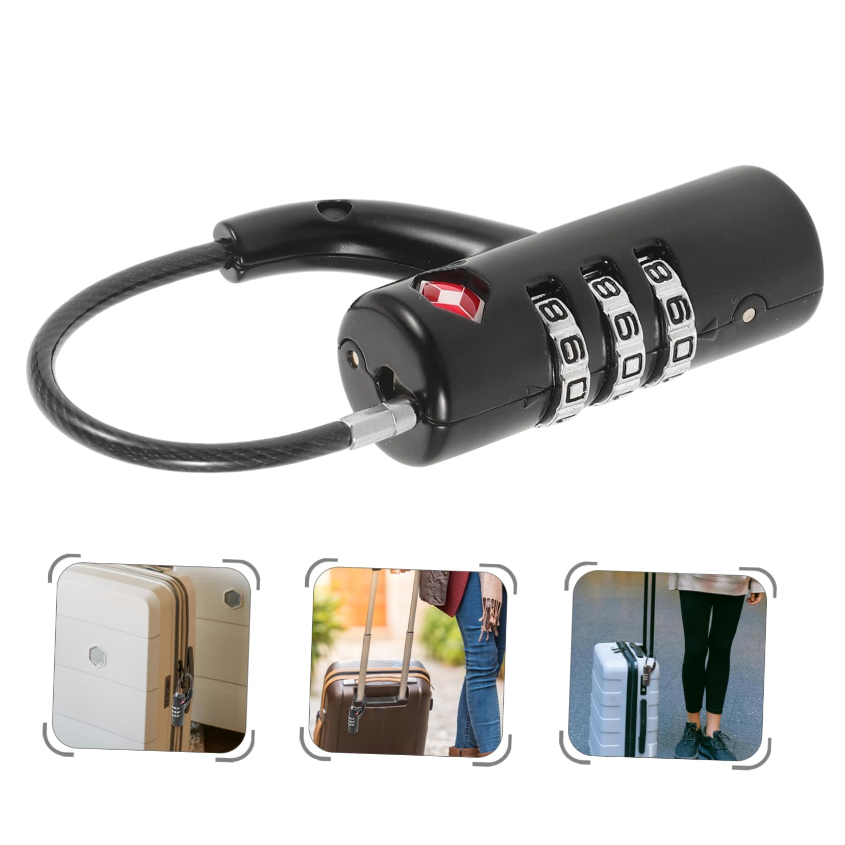 SOLUSTRE 5stücke Luggage Combination Lock Für Koffer Und Turnschrank Tsa-zugelassene Gepäckschlösser Tragbar Benutzerfreundlich Für Und Fitnessstudios