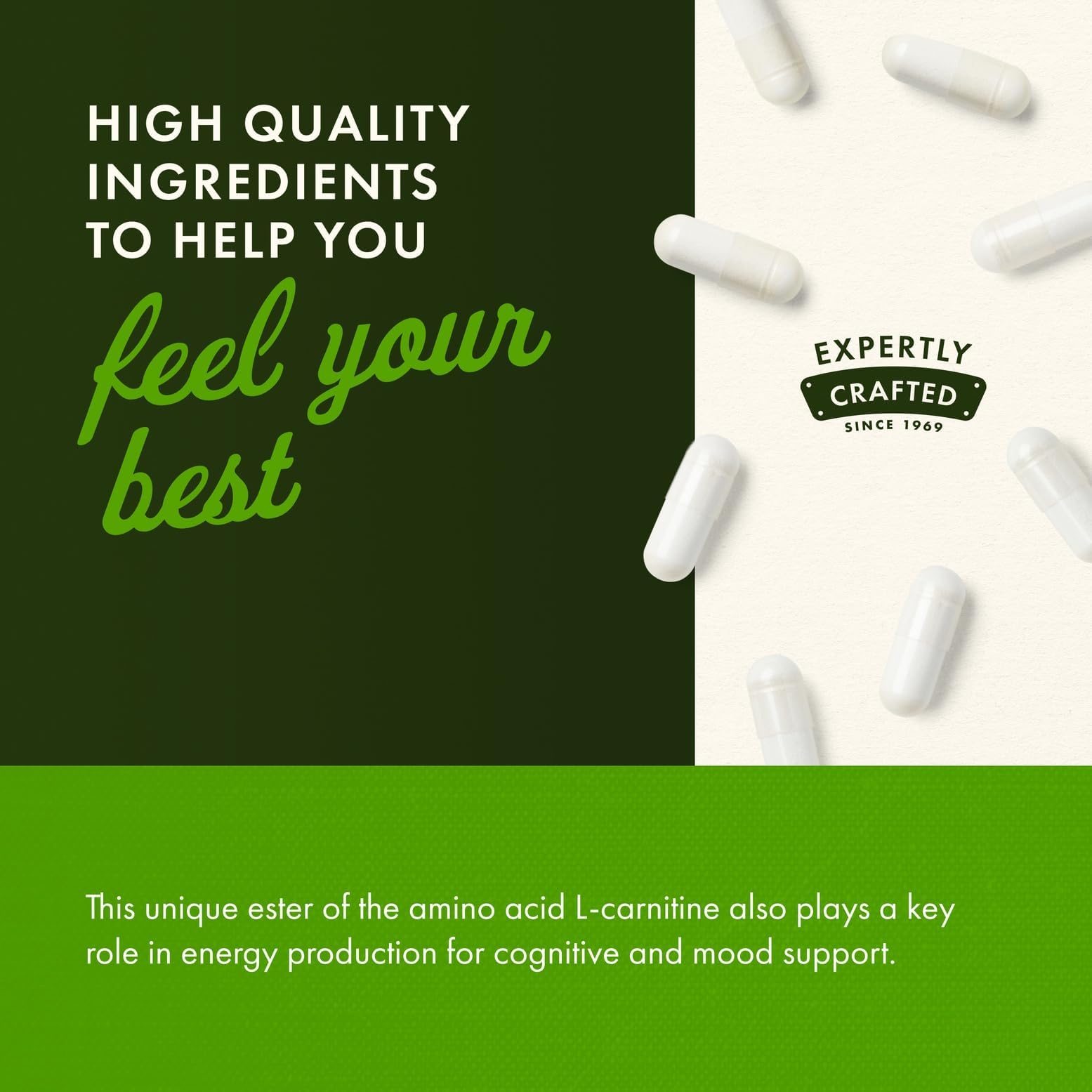 Amazon.com: Acetyl L-Carnitine 500 mg 100 Caps by Swanson Premium : Health  & Household