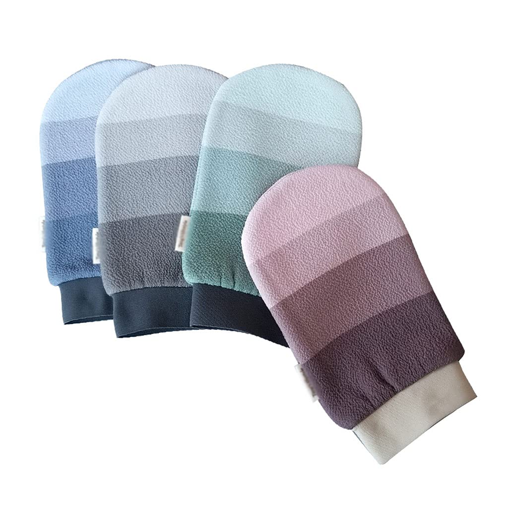 4Pack Peelinghandschuhe Körper Tiefe Peelinghandschuhe Körperwäscher Handschuh Tode Haut Entfernen Spa Dusche
