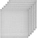 WYSWYG 10 x 10 Pollici, Set di 6 mattoncini da Costruzione, in Stile Classico Quadrato su Un Lato per Strada Piatta, Piastra di Base per Giocattoli per Bambini (6 Grigio)