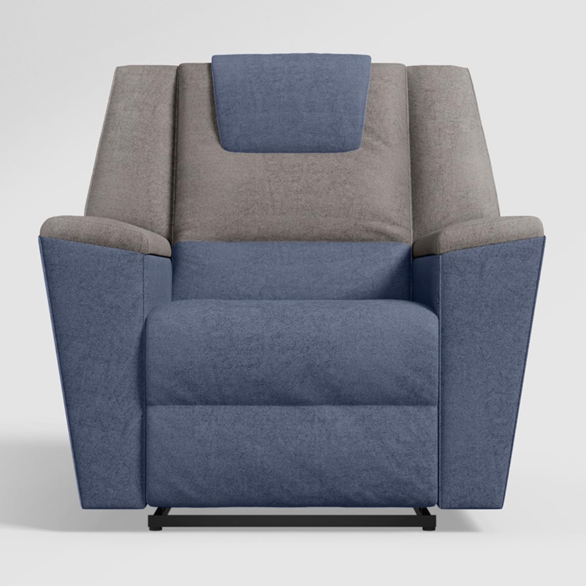 Sumo Blue Grey Recliner Buy Godrej Interio Sumo Blue Grey Fabric
