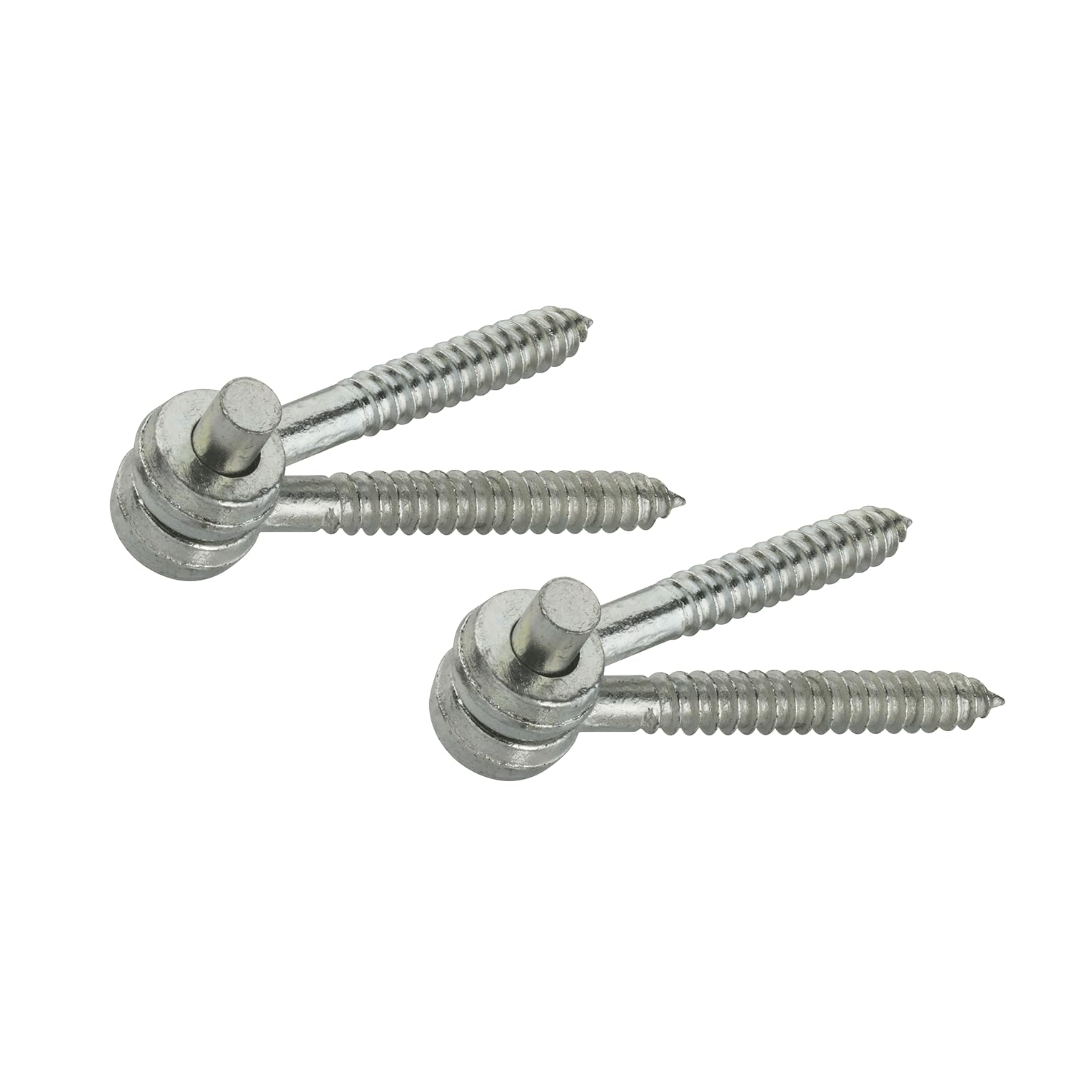 National Hardware N131-169 295 Screw Hook/Eye Hinges in Zinc Plated, 2 Pack,5/8" x 5"