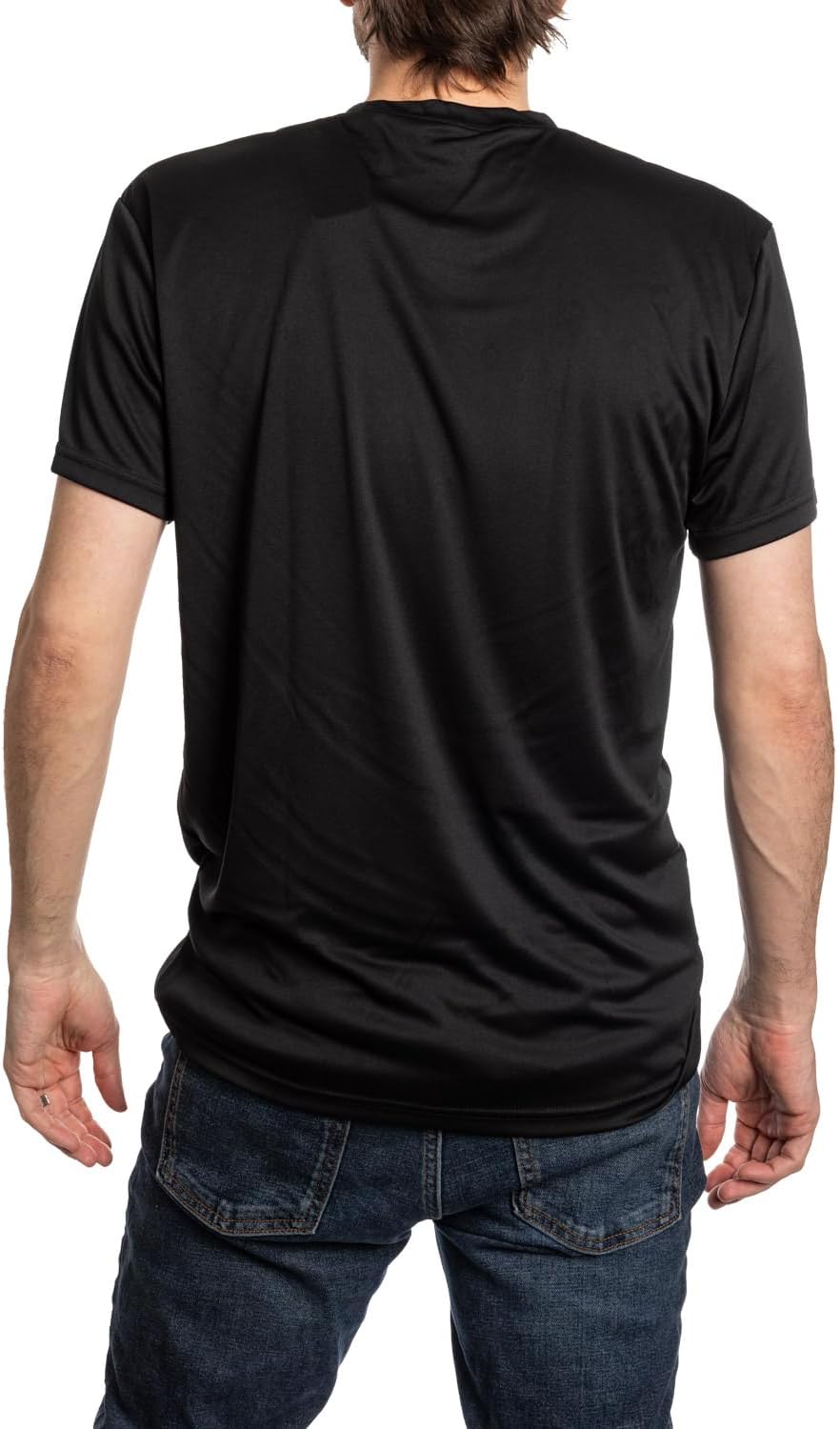 NHL Mens Alternate Team Logo Moisture Wicking Performance Rashguard Short Sleeve T-Shirt - Image 2