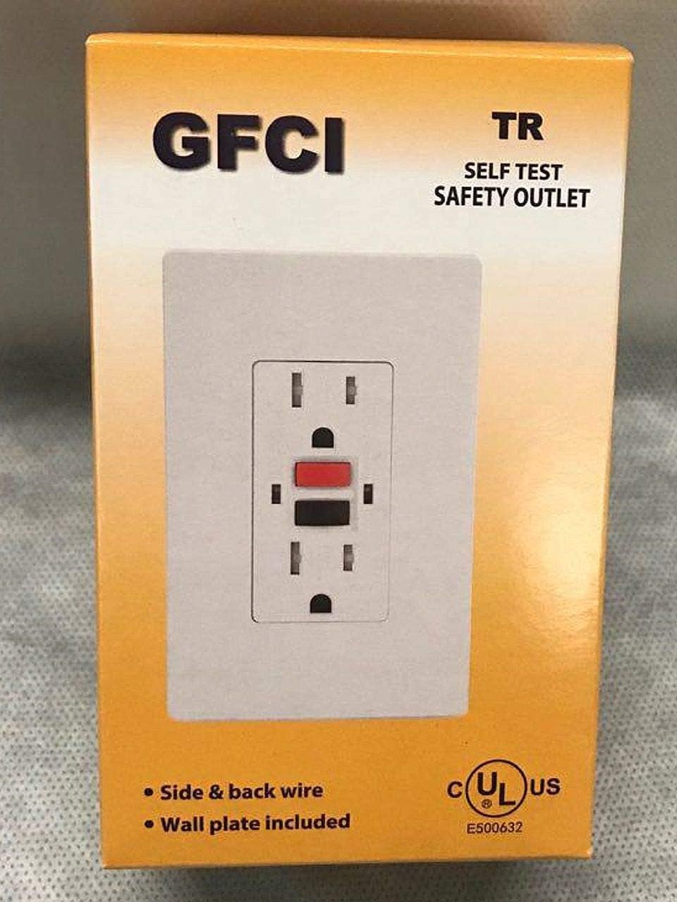 GFCI Outlet Duplex Self-Test Tamper Resistant 15 Amp 125-V white (10 pack)
